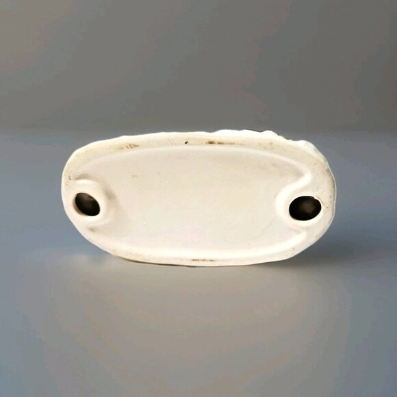 Vintage Bisque Porcelain Figurine Girl With Ice Cream Cone and Duck 5 5/8" Tall - Picture 6 of 6